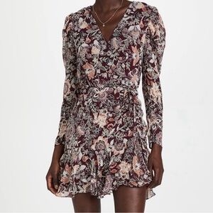 Floral V-Neck Wrap Dress